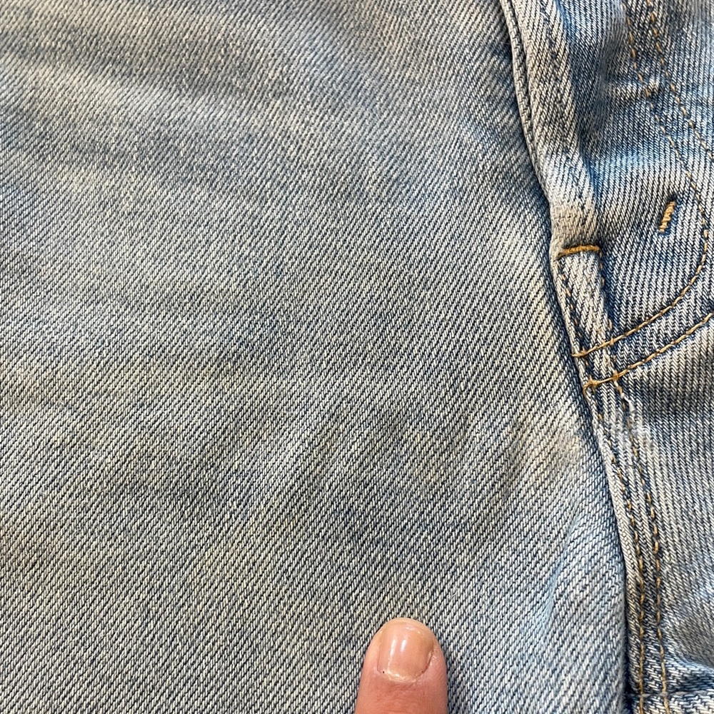 MOTHER Tomcat Ankle Fray in Kitty Corner Straight Leg light denim Jeans size 27 - Picture 14 of 14